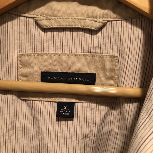 Banana Republic Men's Small Tan Jacket 100% Cotton - Picture 4 of 7